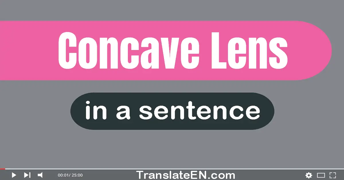 Concave Lens in a sentence