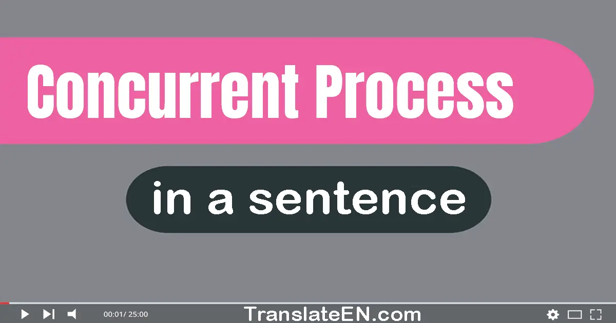 Concurrent Process in a sentence