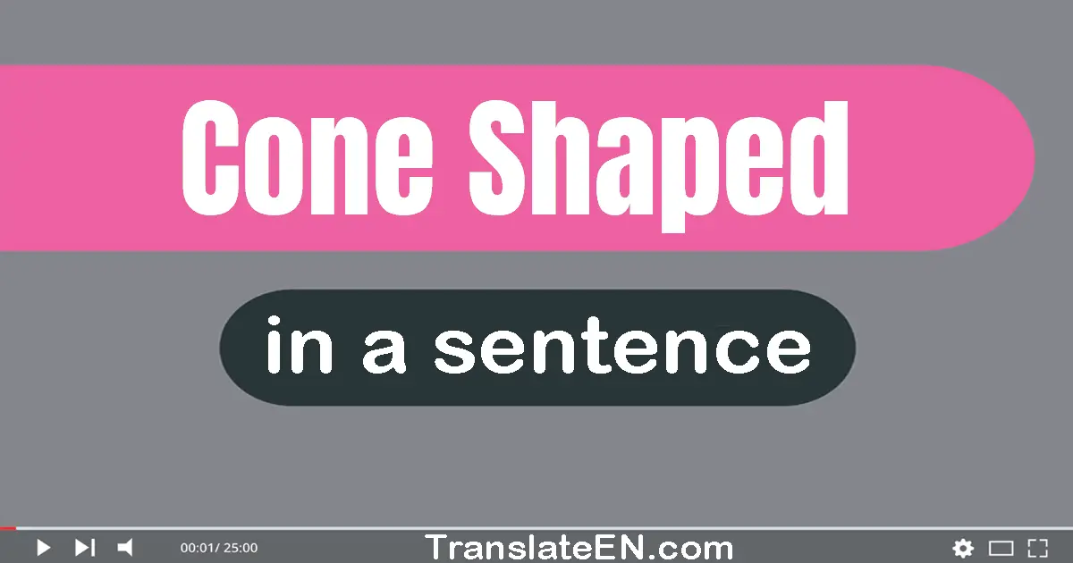 Cone-shaped in a sentence