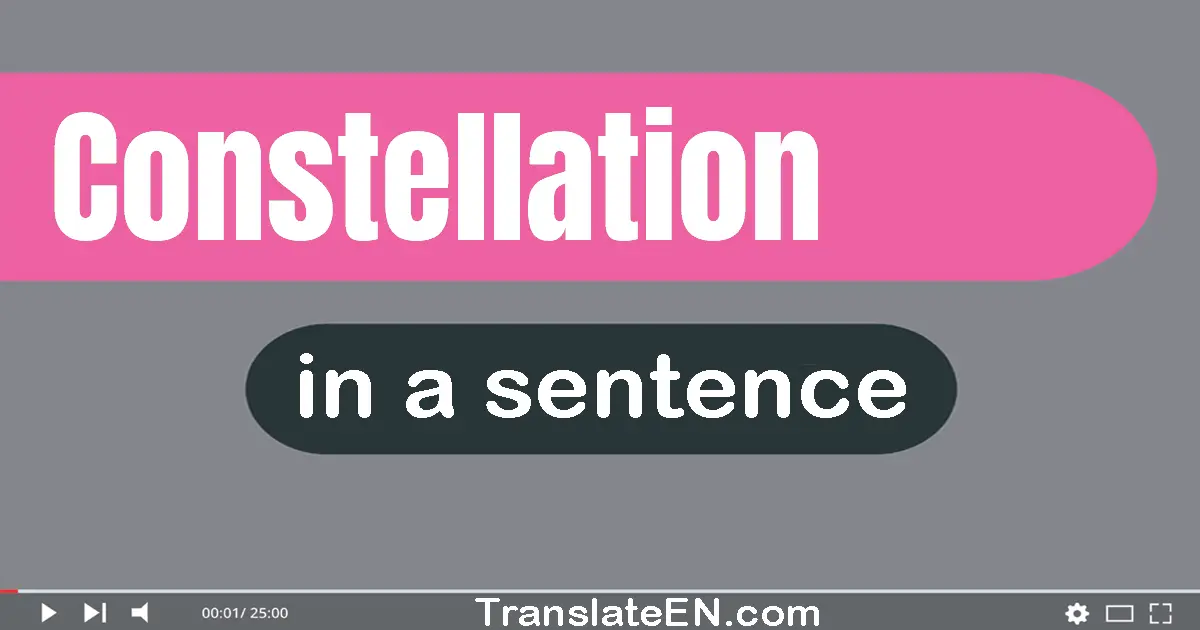 Constellation in a sentence