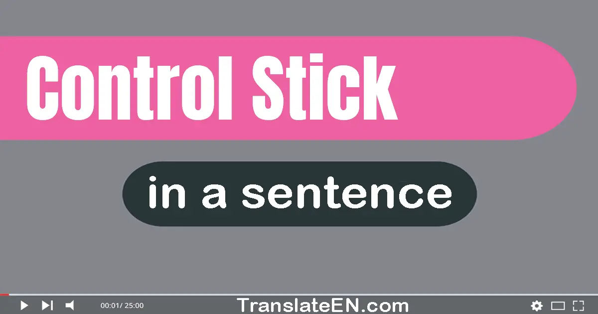 Control Stick in a sentence