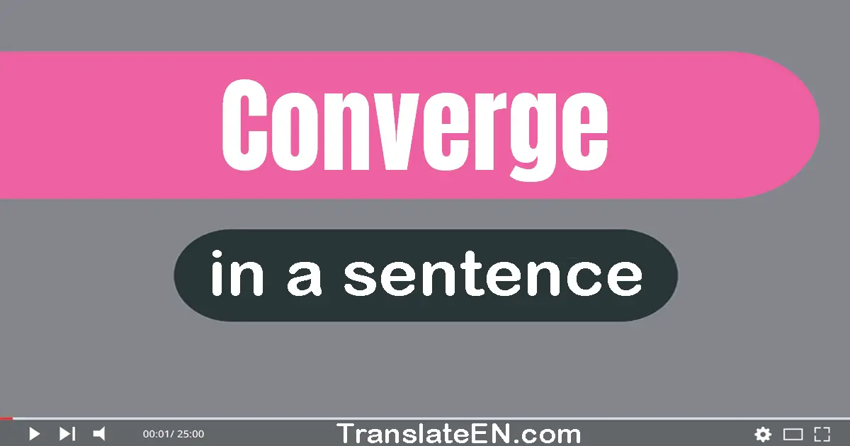 Converge in a sentence