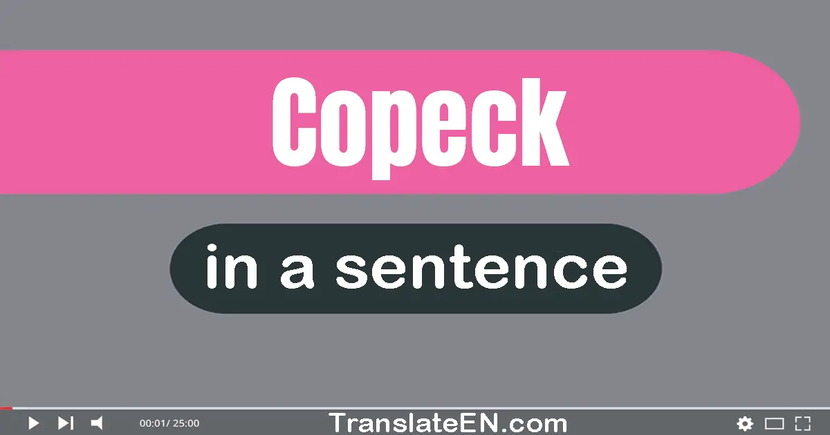 Copeck in a sentence