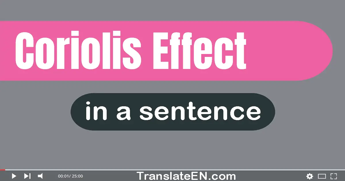 Coriolis Effect in a sentence