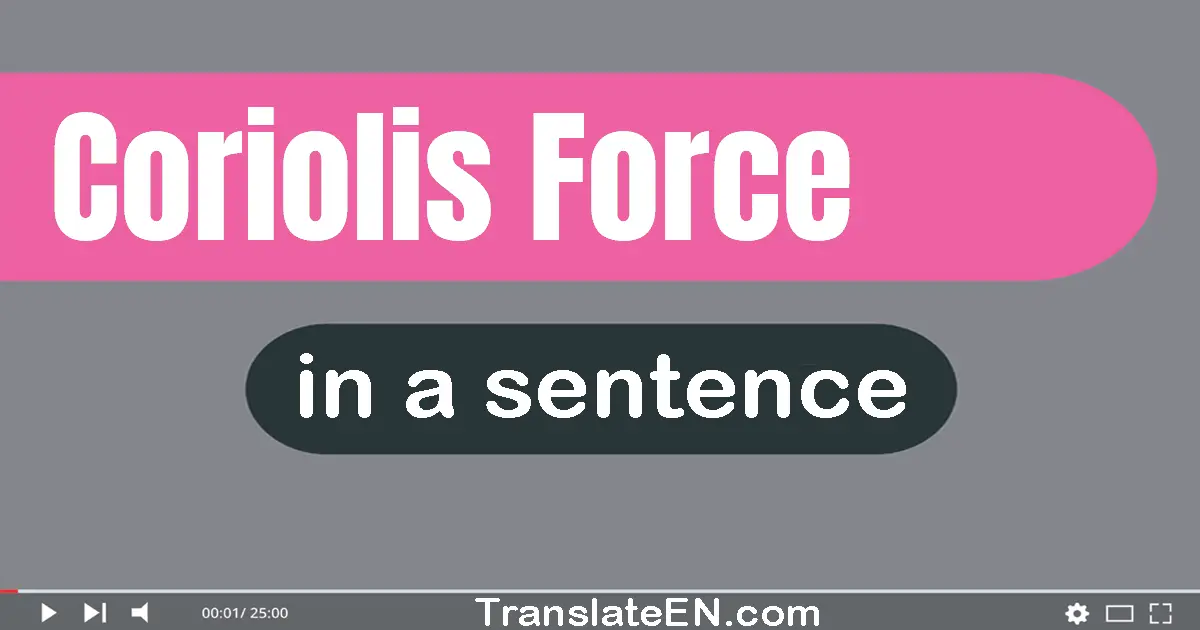 Coriolis Force in a sentence