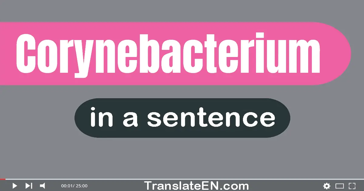 Corynebacterium in a sentence