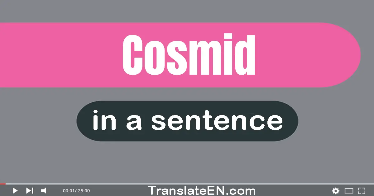 Cosmid in a sentence