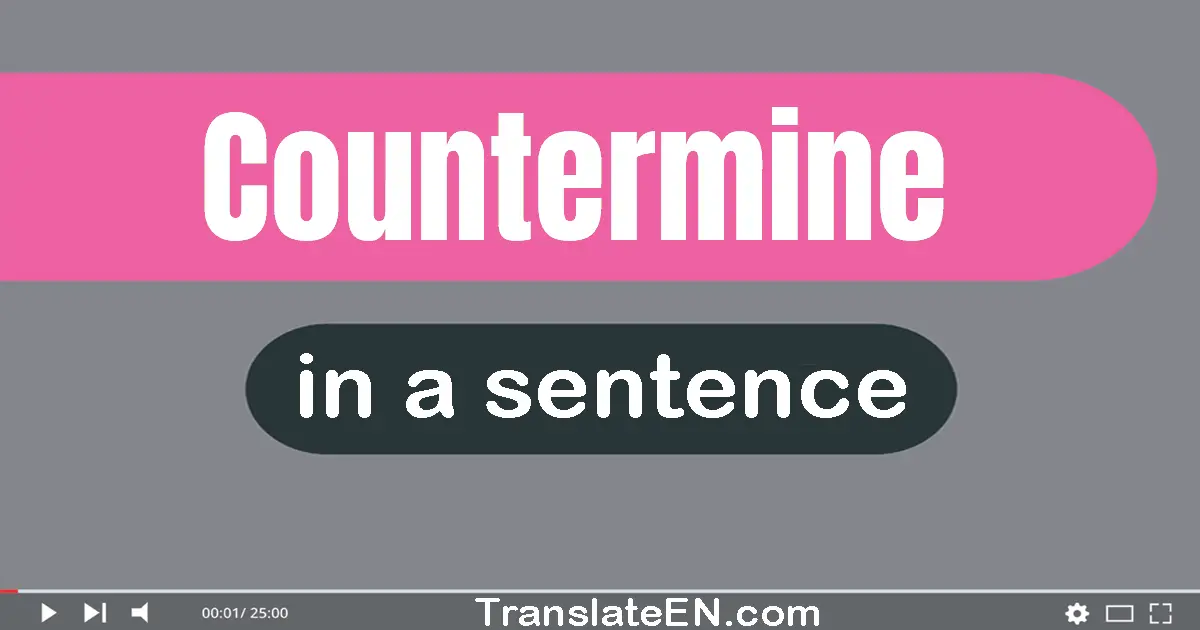 Countermine in a sentence