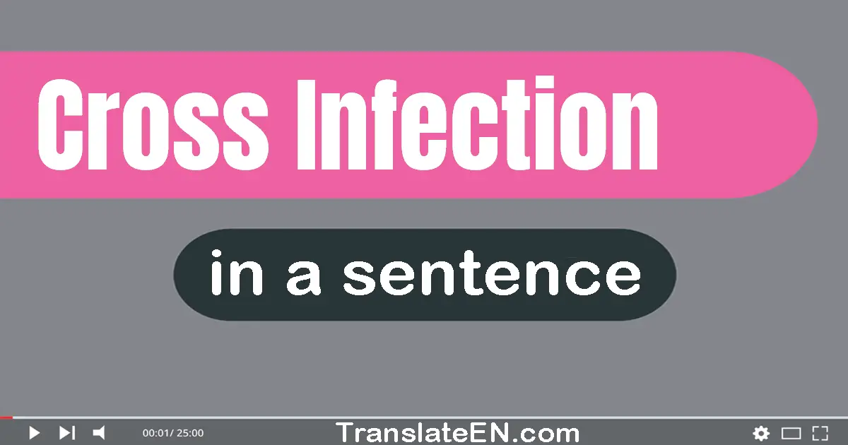 Cross Infection in a sentence