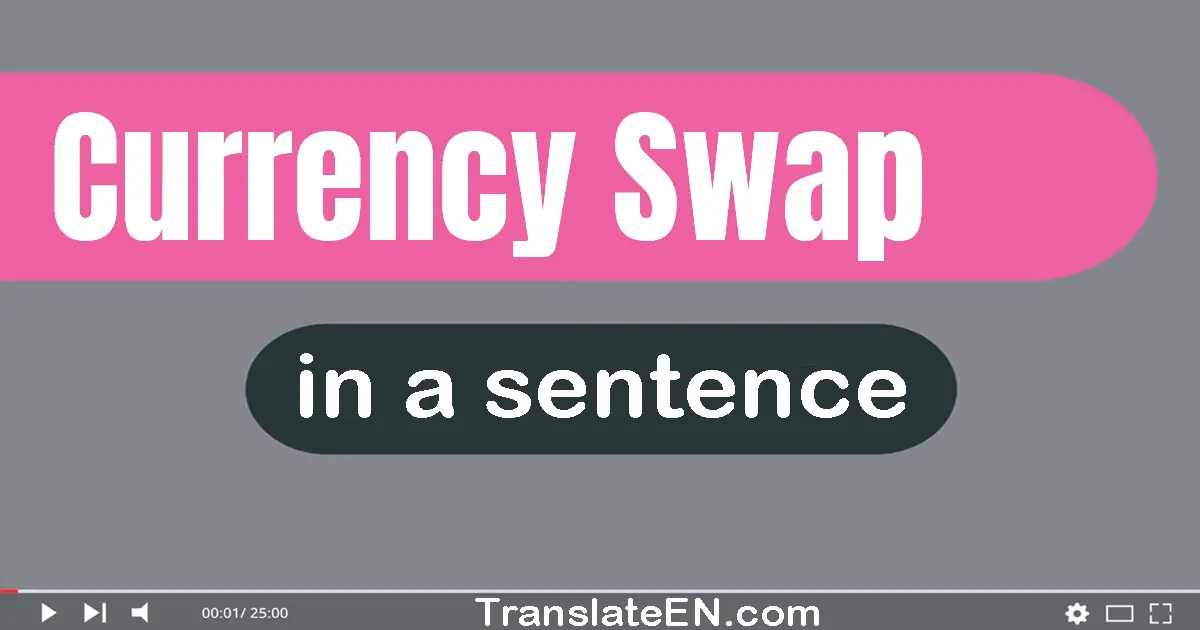 Currency Swap in a sentence