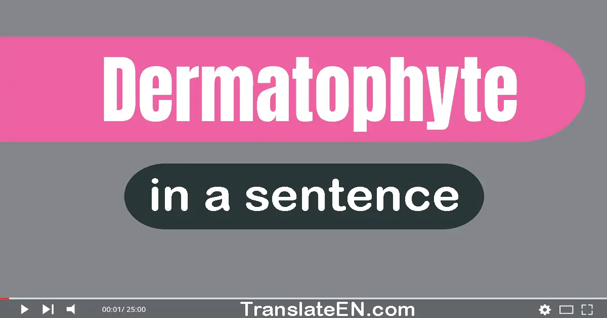 Dermatophyte in a sentence