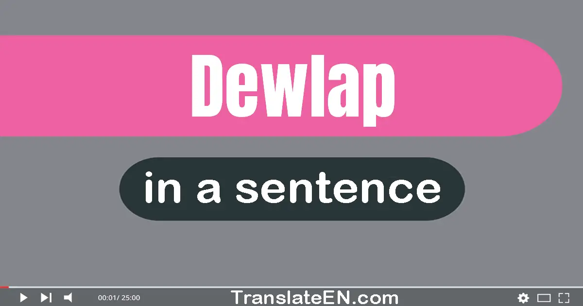 Dewlap in a sentence