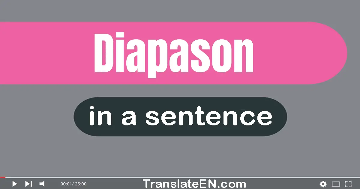 Diapason in a sentence