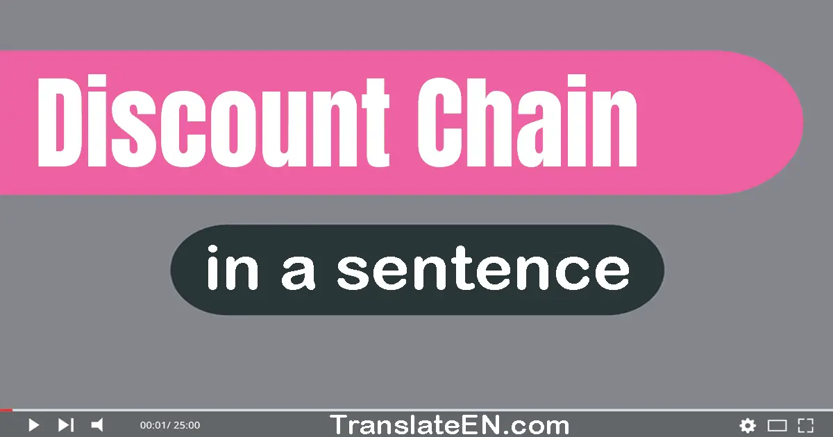 Discount Chain in a sentence