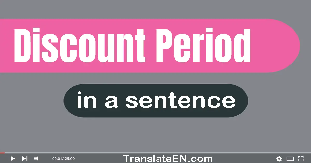 Discount Period in a sentence