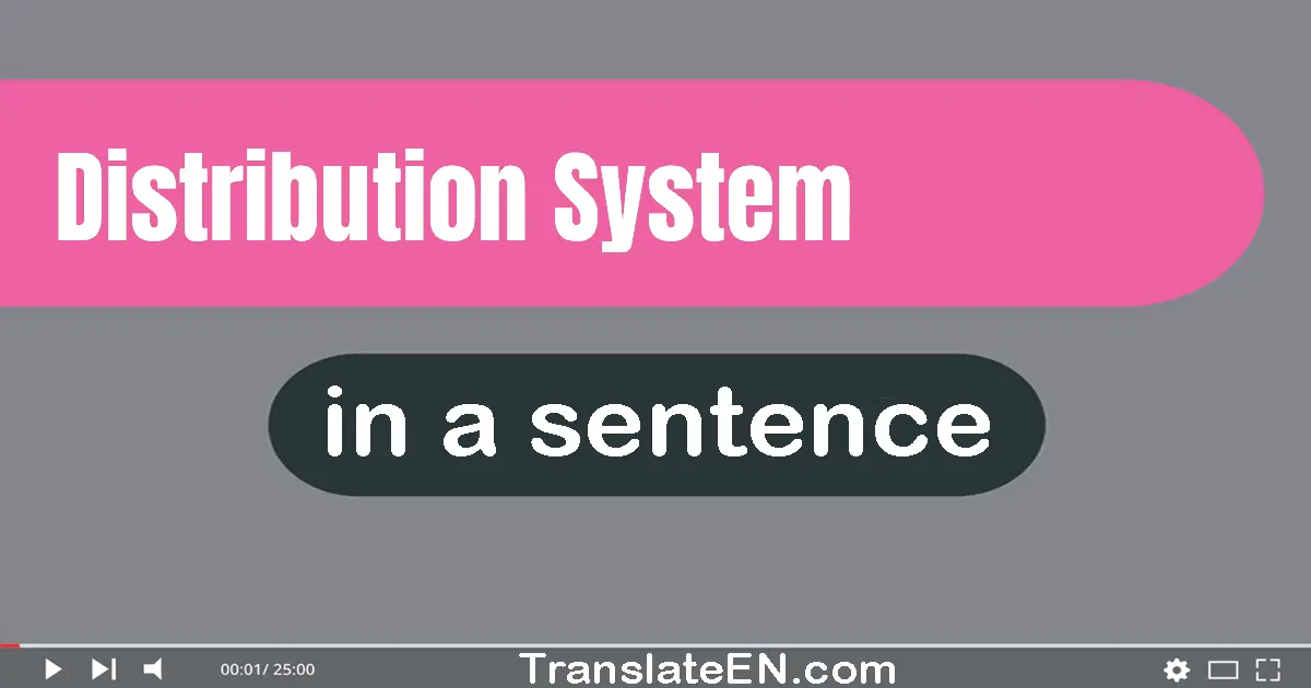 Distribution System in a sentence