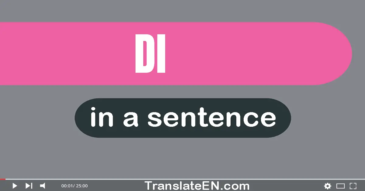 Dl in a sentence