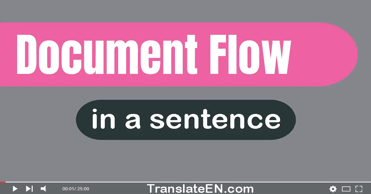 Document Flow in a sentence