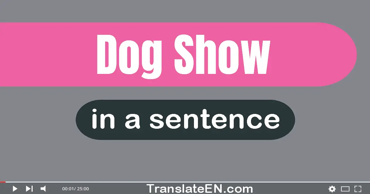 Dog Show in a sentence