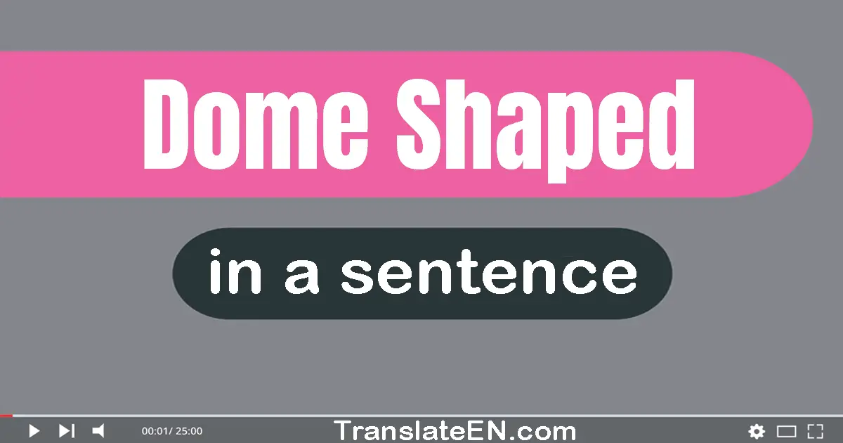 Dome-shaped in a sentence