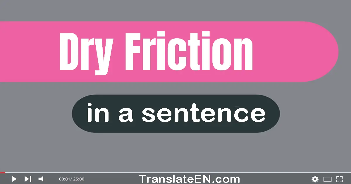 Dry Friction in a sentence