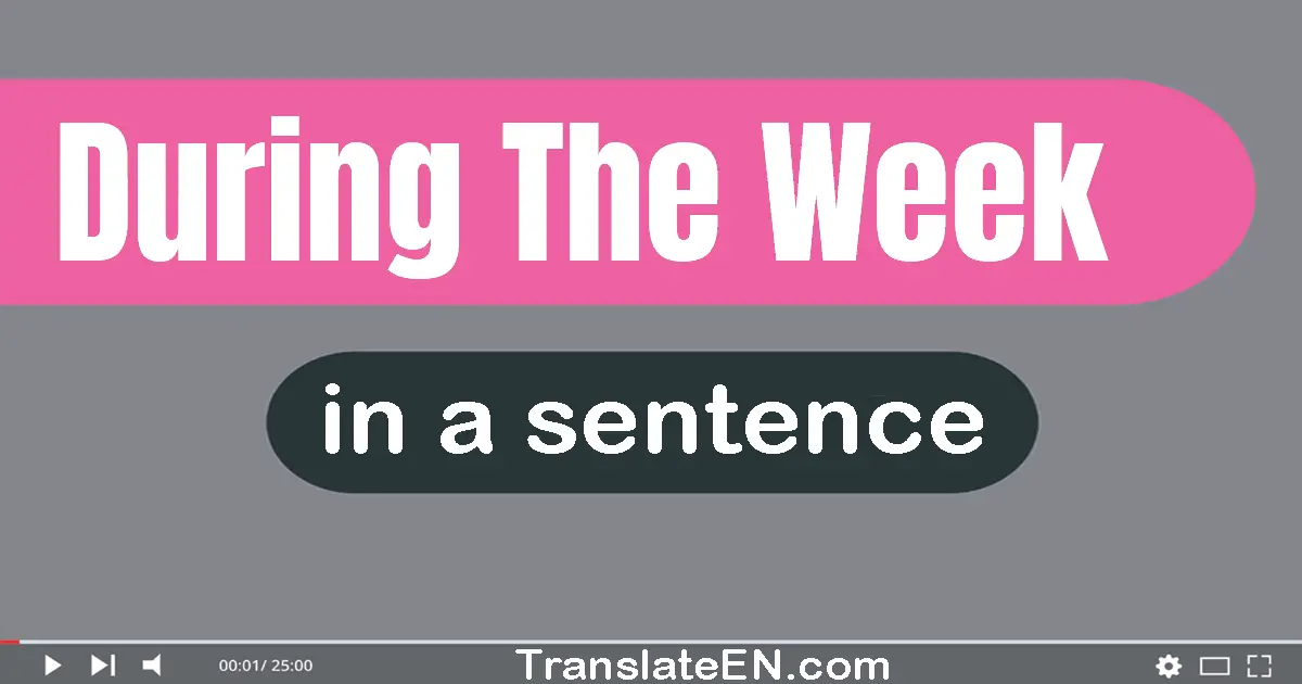 During The Week in a sentence