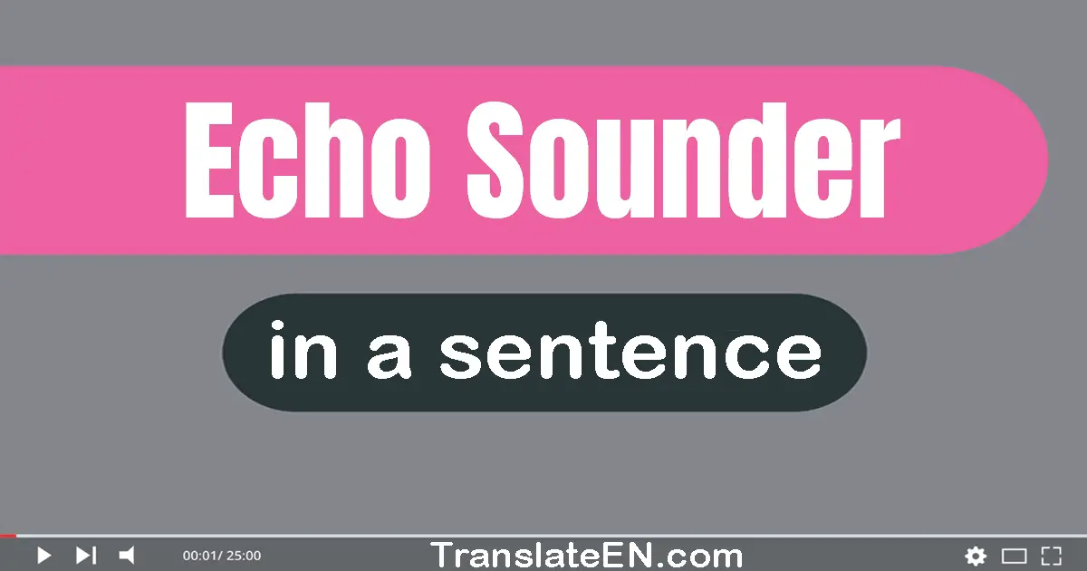 Echo Sounder in a sentence