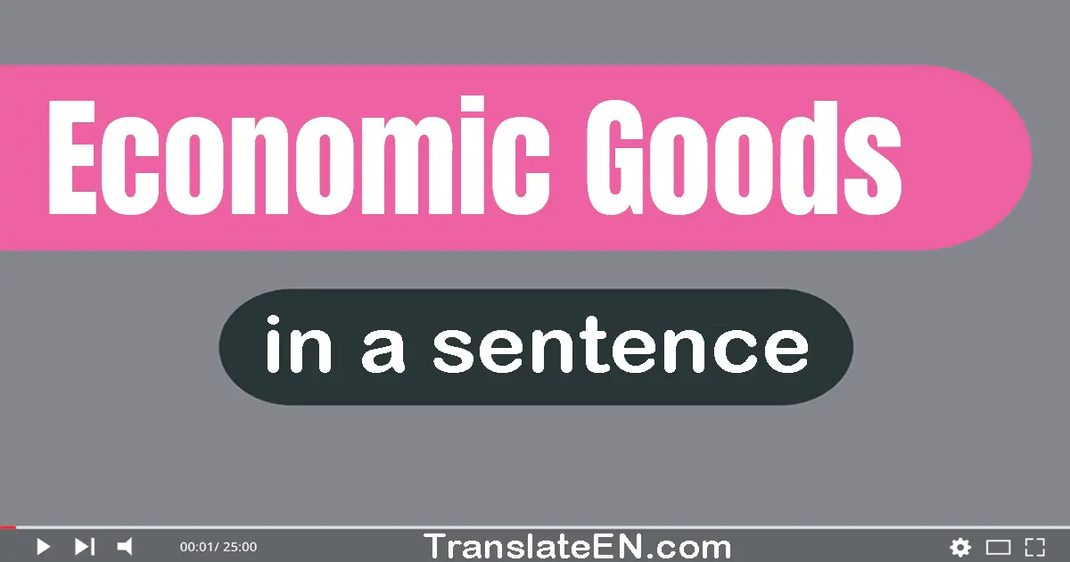 Economic Goods in a sentence