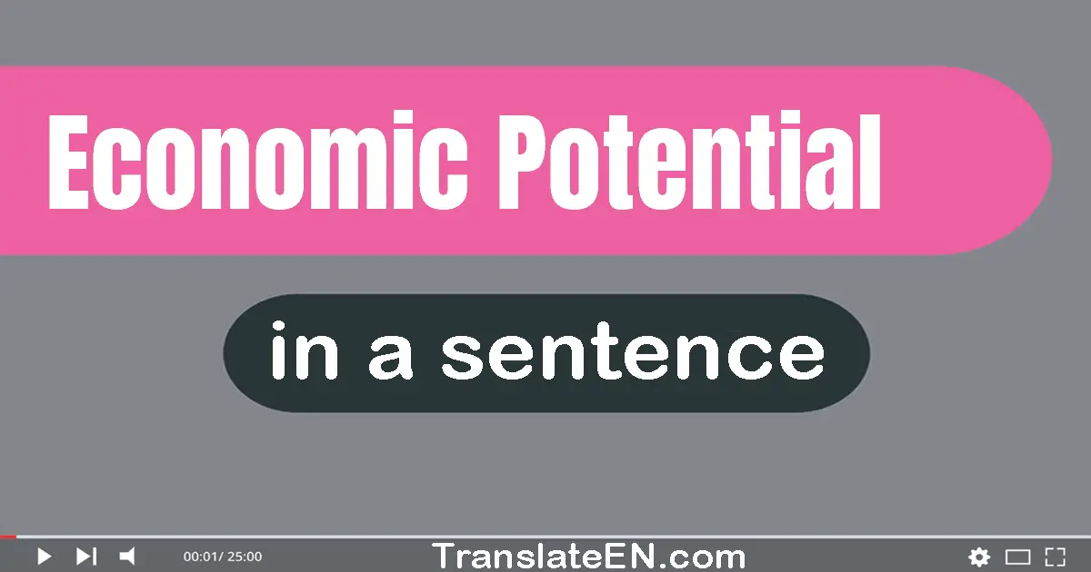 Economic Potential in a sentence