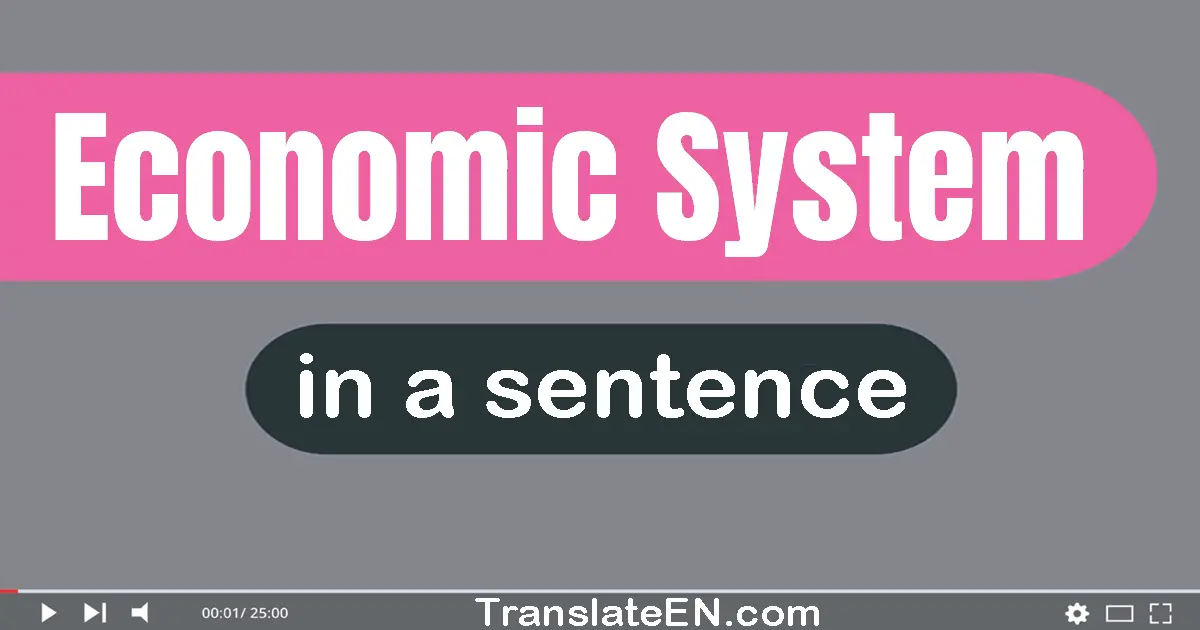 Economic System in a sentence