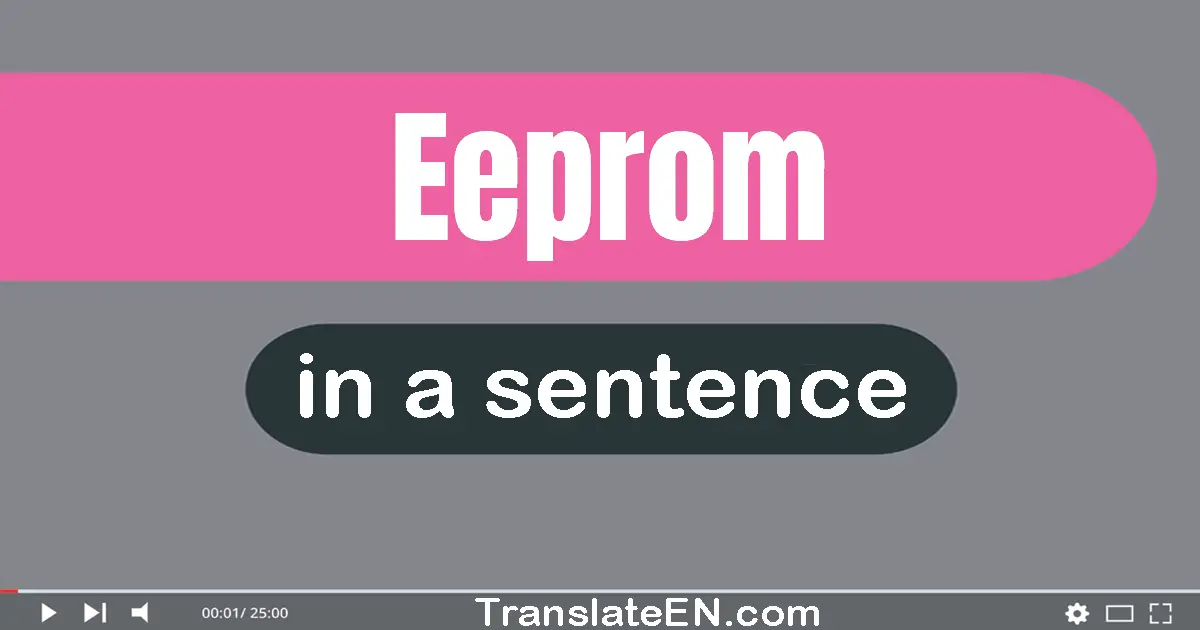 EEPROM in a sentence