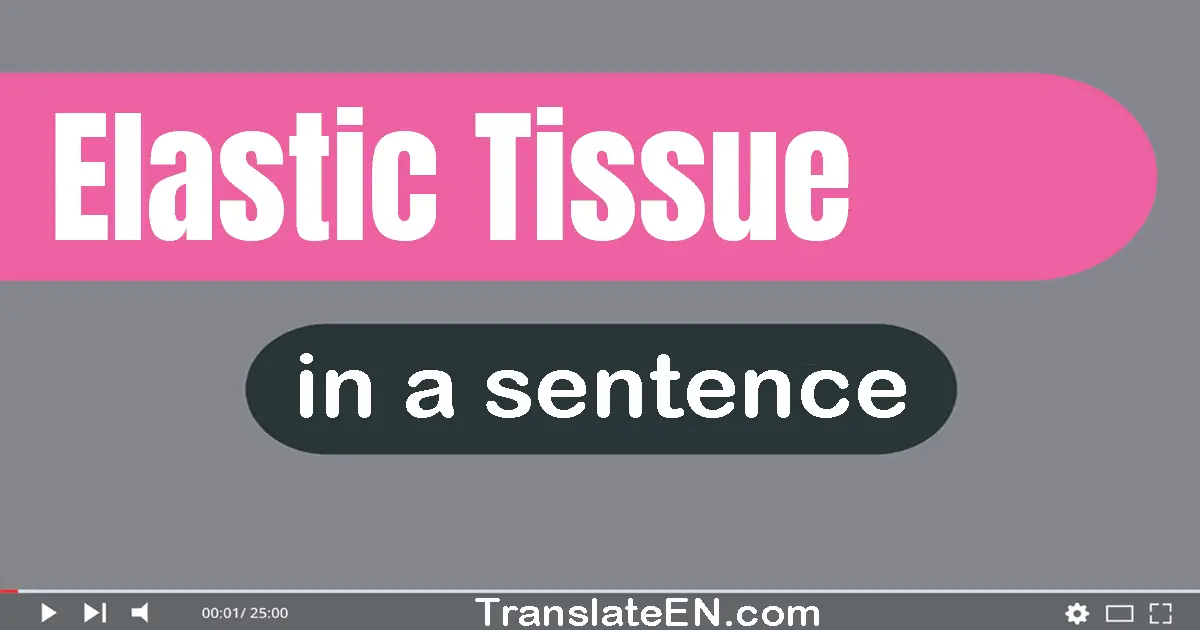 Elastic Tissue in a sentence