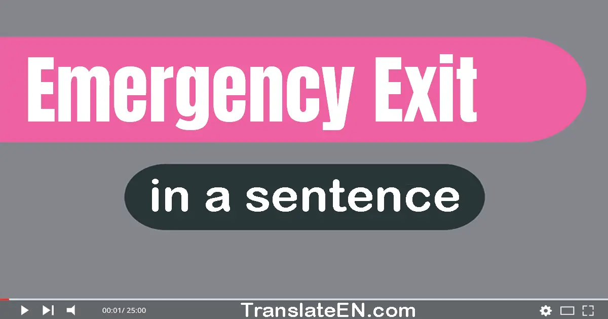 use-emergency-exit-in-a-sentence