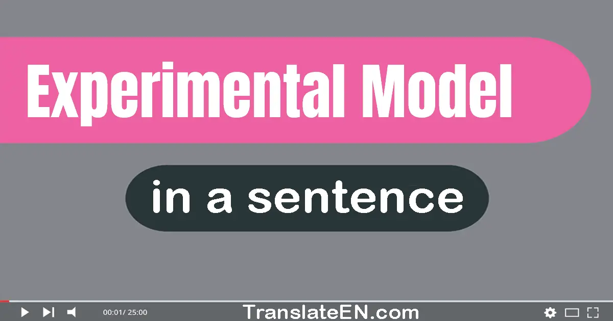 Experimental Model in a sentence