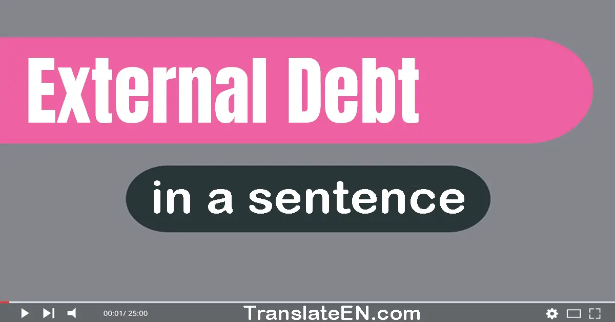 External Debt in a sentence