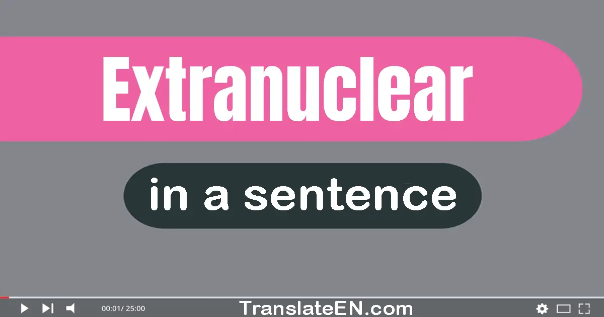 Extranuclear in a sentence