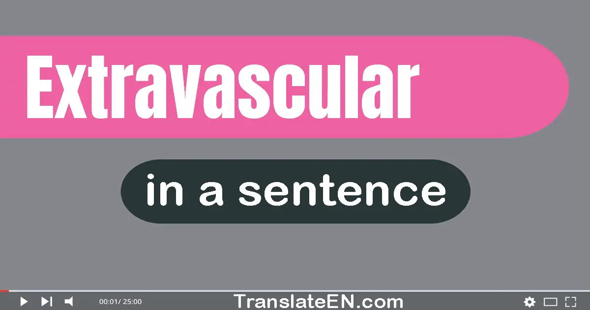 Extravascular in a sentence