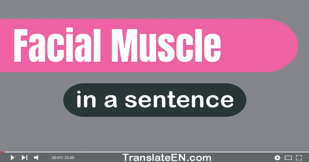 Facial Muscle in a sentence