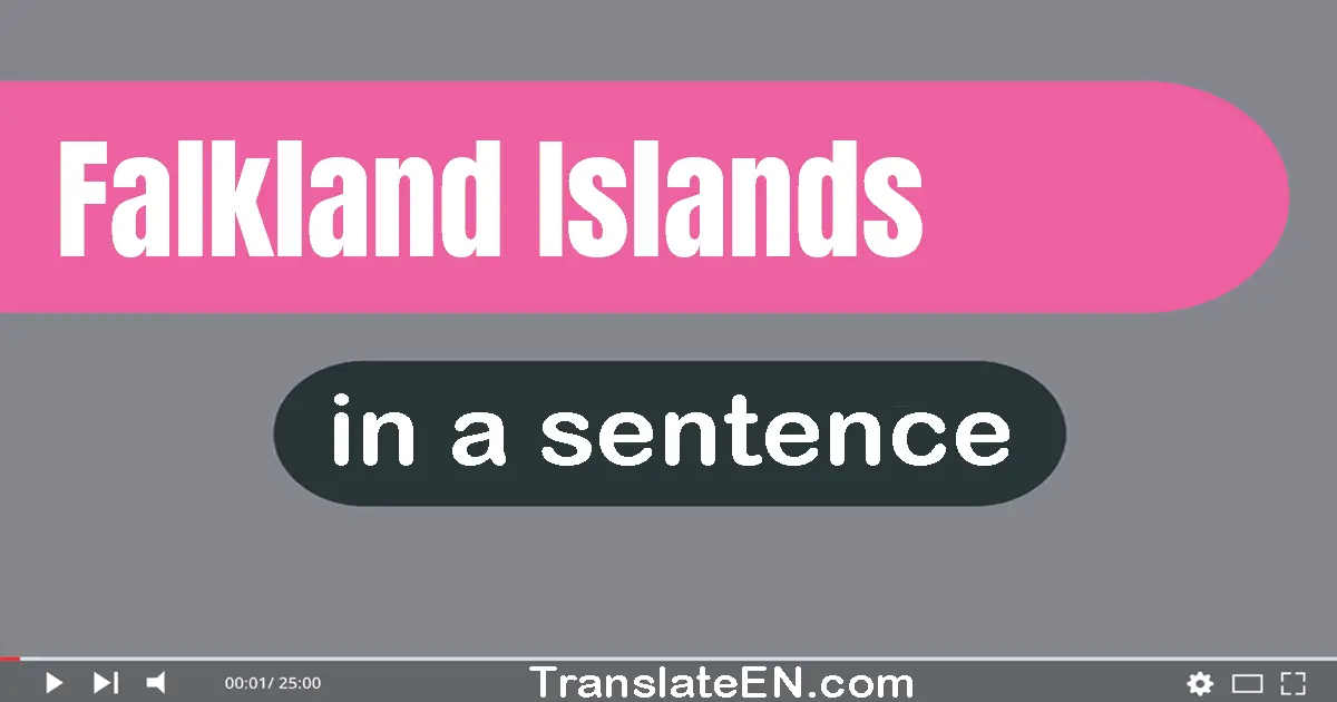 Falkland Islands in a sentence