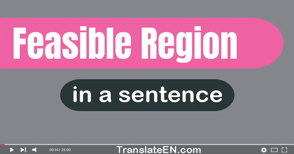 Feasible Region in a sentence