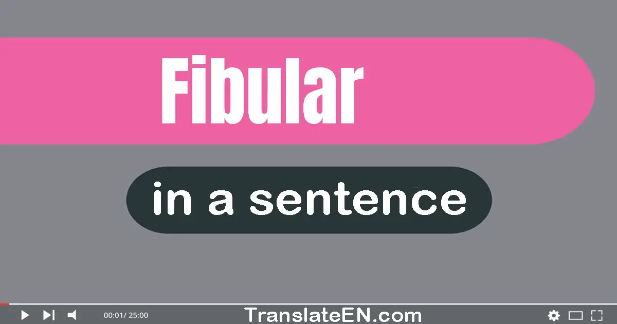 Fibular in a sentence