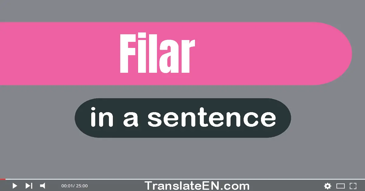 Filar in a sentence