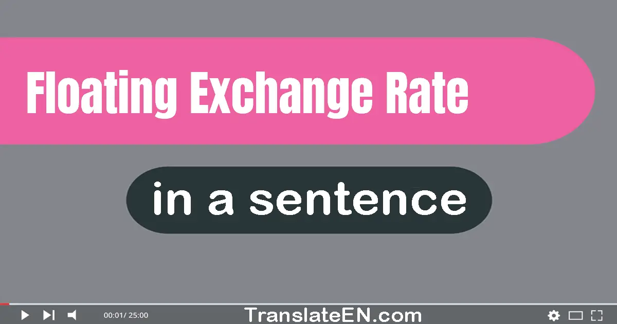 Floating Exchange Rate in a sentence