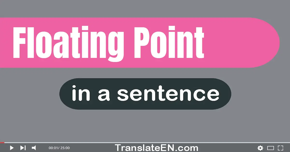 Floating Point in a sentence