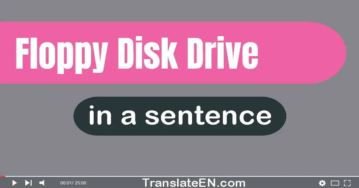 Floppy Disk Drive in a sentence