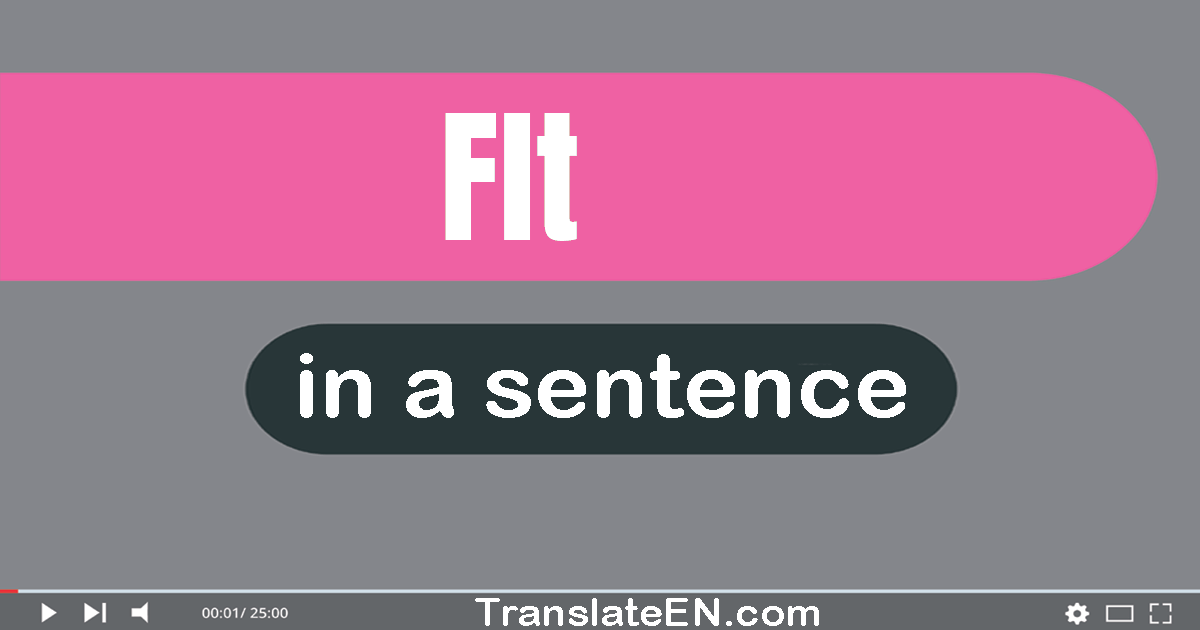 FLT in a sentence