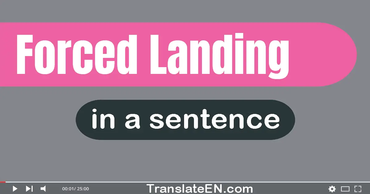 Forced Landing in a sentence