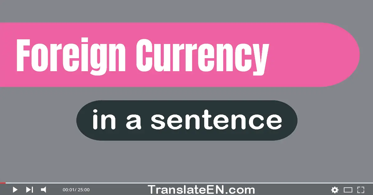 Foreign Currency in a sentence