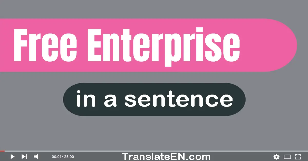 Free Enterprise in a sentence