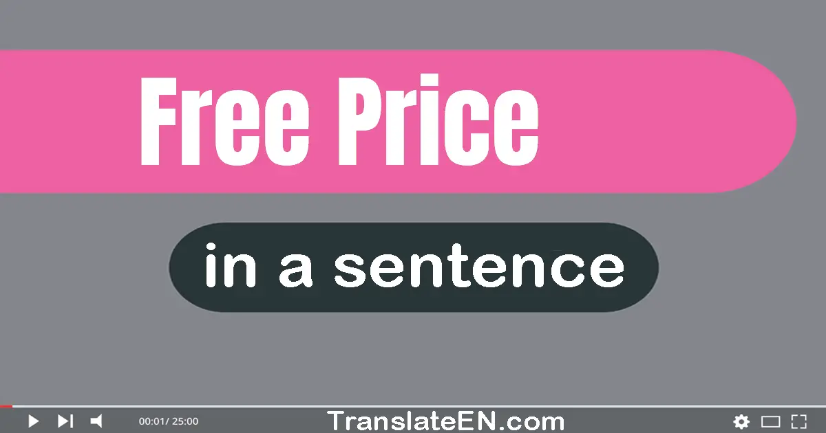 Free Price in a sentence